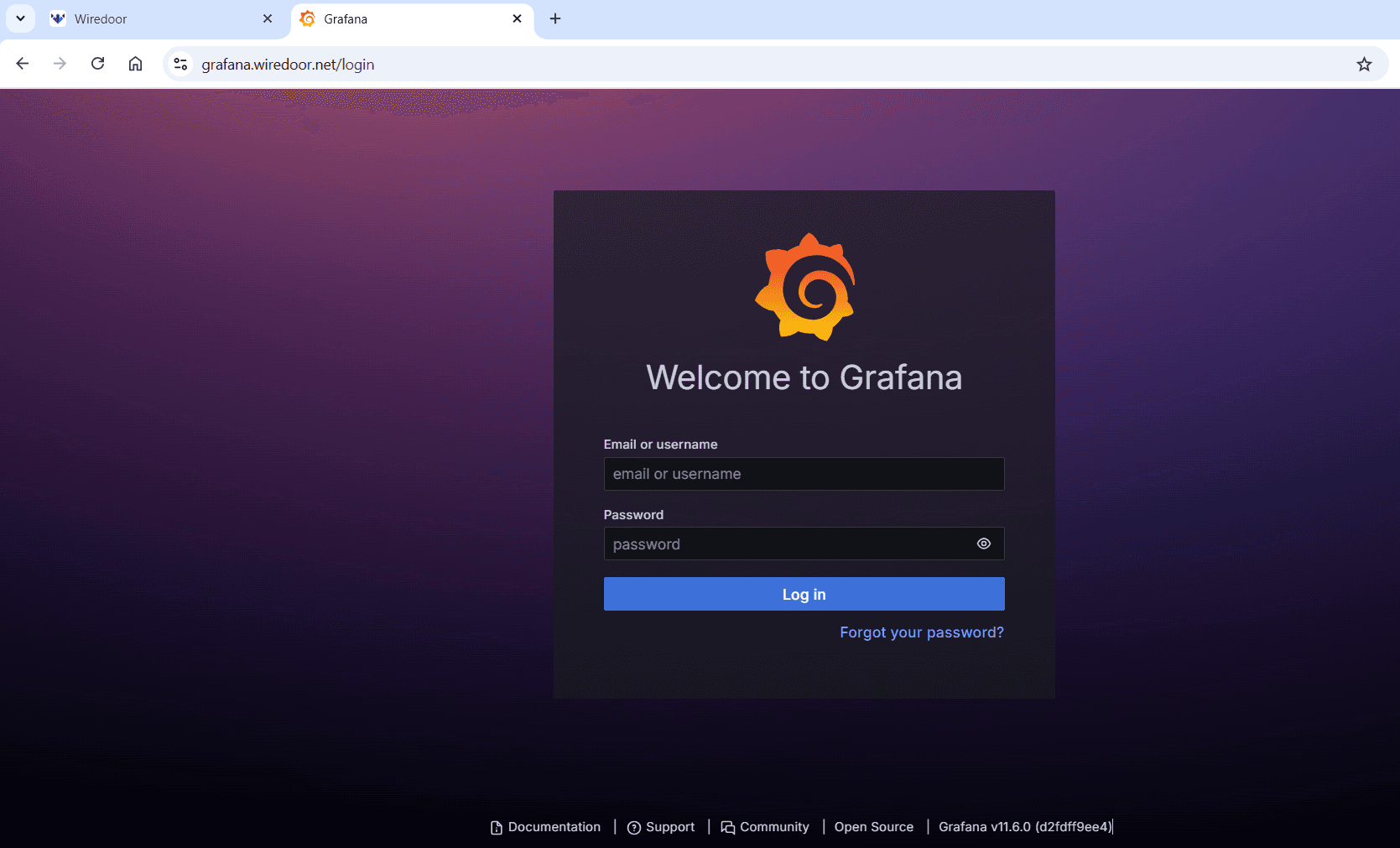Public Grafana Screenshot